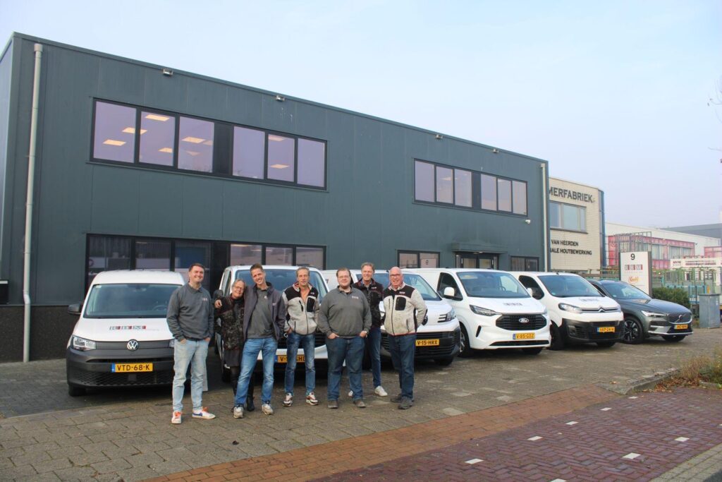 Het team van RBM Europe voor het bedrijfspand in Haarlem